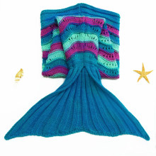 Warme Polar Fleece Stoff Kids Mermaid Tail Decke